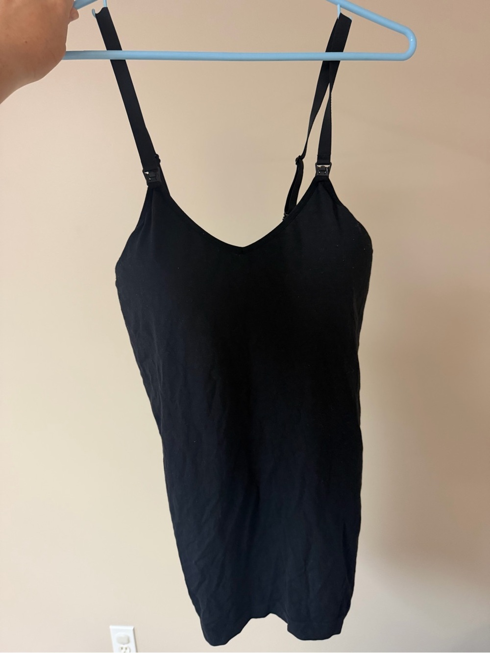 Auden nursing tank Black V-Neck Slip Camisole never worn